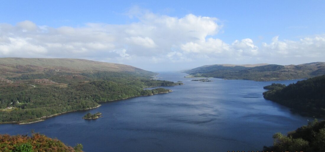 View from Loch Ruel viewpoint 