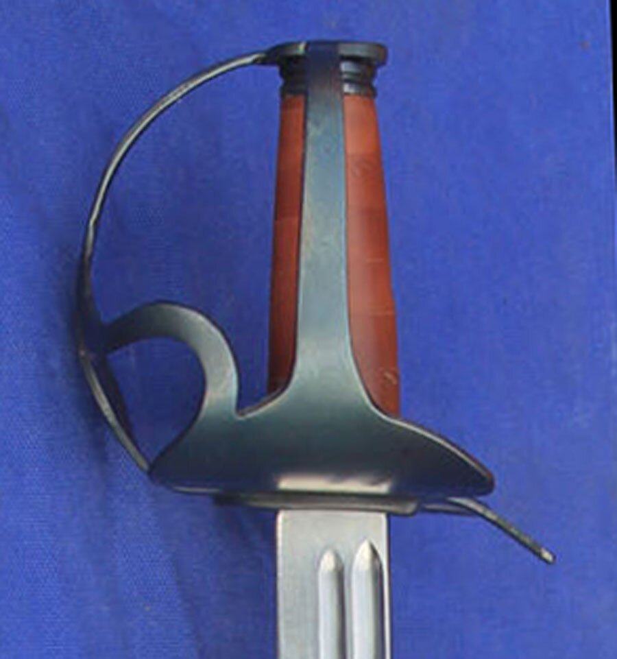 Blued proto Mortuary hilted sword.